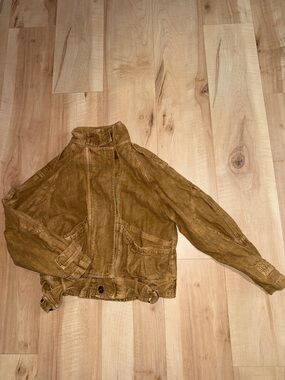 Free People Jayde Safari Bomber Jacket, Small